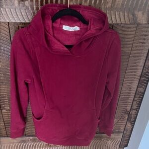 Latched Mama Merlot Heavy Hoodie for Nursing/Maternity - SO COZY!